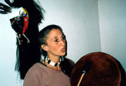 Jane with drum