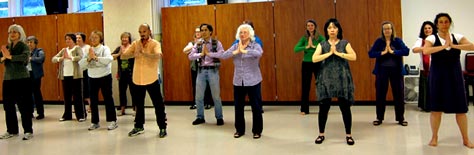 students in Chi Kung class